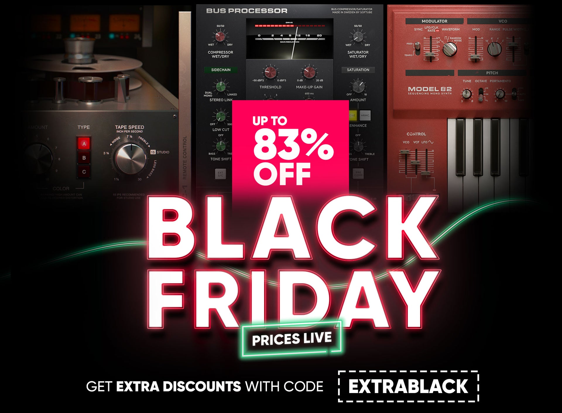 최대 89% 할인 Softube 세일 정리! 12/12까지 과 1/7까지