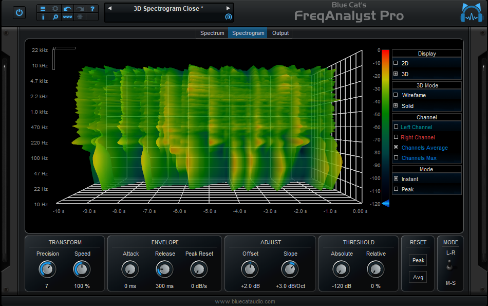 Blue Cat FreqAnalyst Pro 스펙트럼 아날라이저