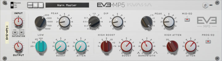 Kuassa EVE-MP5 풀텍 스타일 이퀄라이저