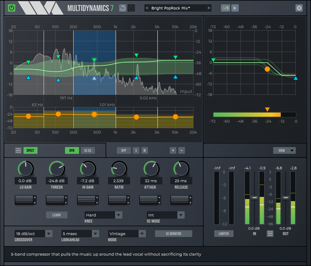 Wave Arts MultiDynamics 7 멀티밴드 다이나믹 프로세서