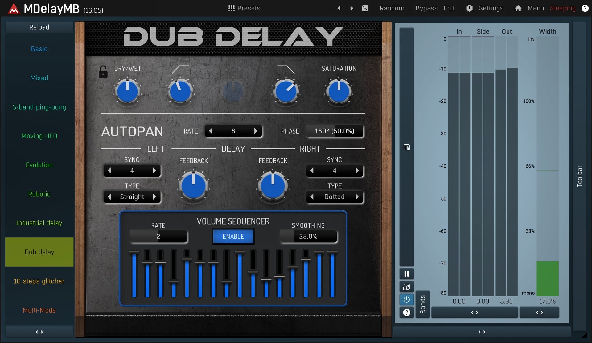 Melda MDelayMB 6밴드 Delay 딜레이 이펙터