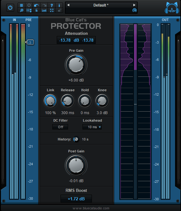 Blue Cat Protector 리미터 플러그인