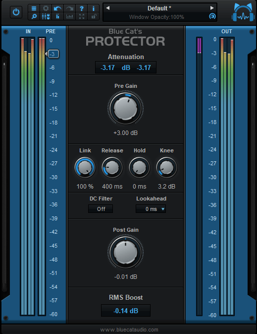 Blue Cat Protector 리미터 플러그인