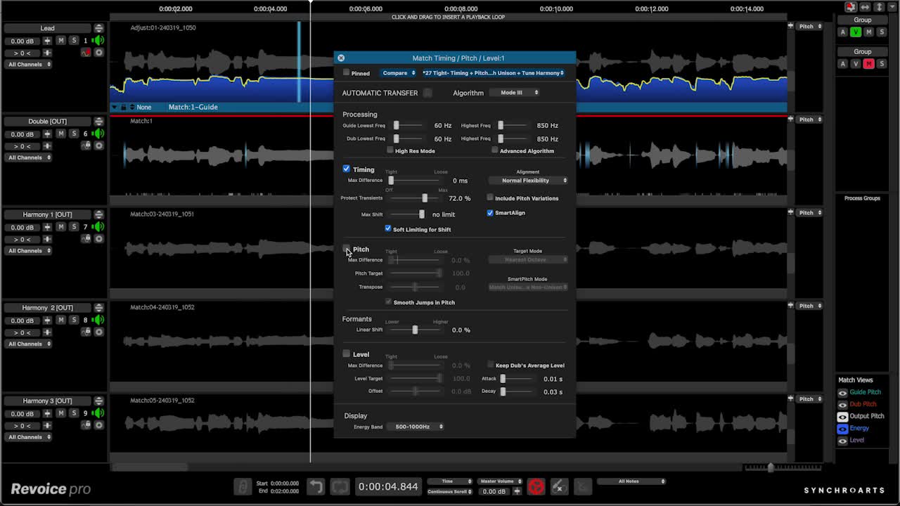 Synchro Arts Revoice Pro 5 보컬 보정 플러그인 소프트웨어