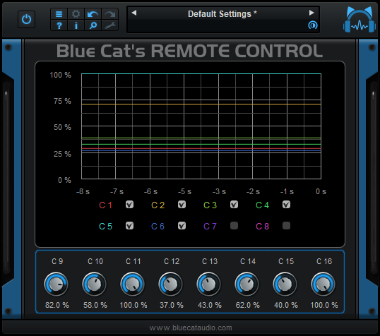 Blue Cat Remote Control 버추얼 컨트롤 서페이스