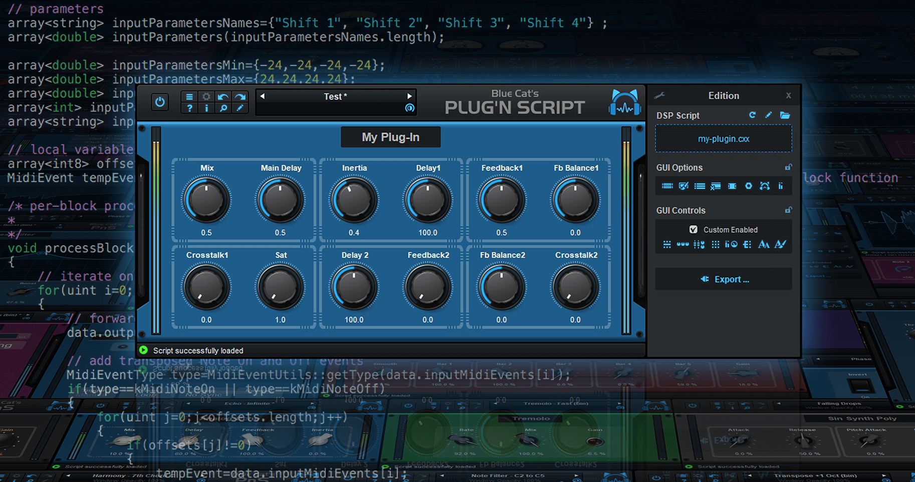 Blue Cat Plugin Script 나만의 플러그인 만들기