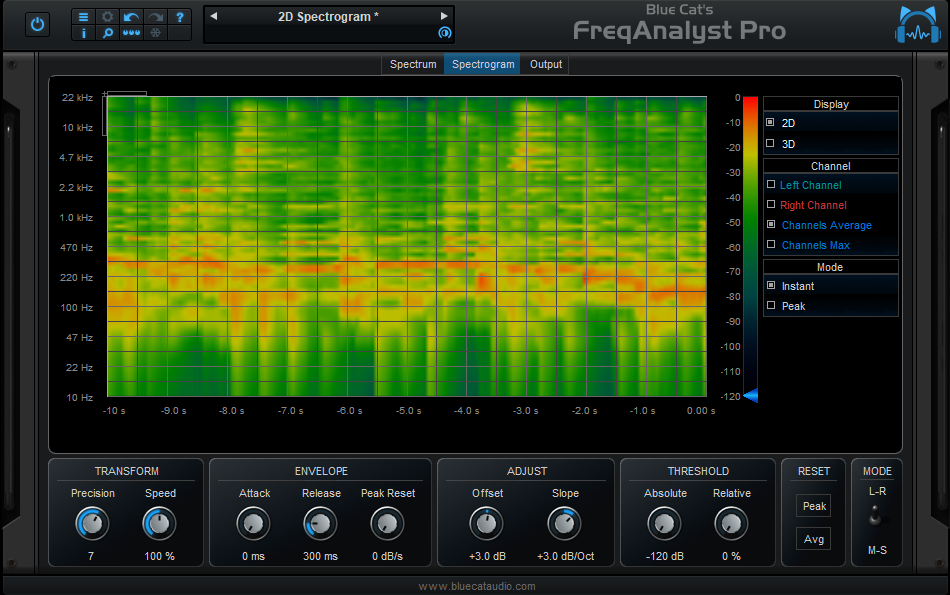Blue Cat FreqAnalyst Pro 스펙트럼 아날라이저