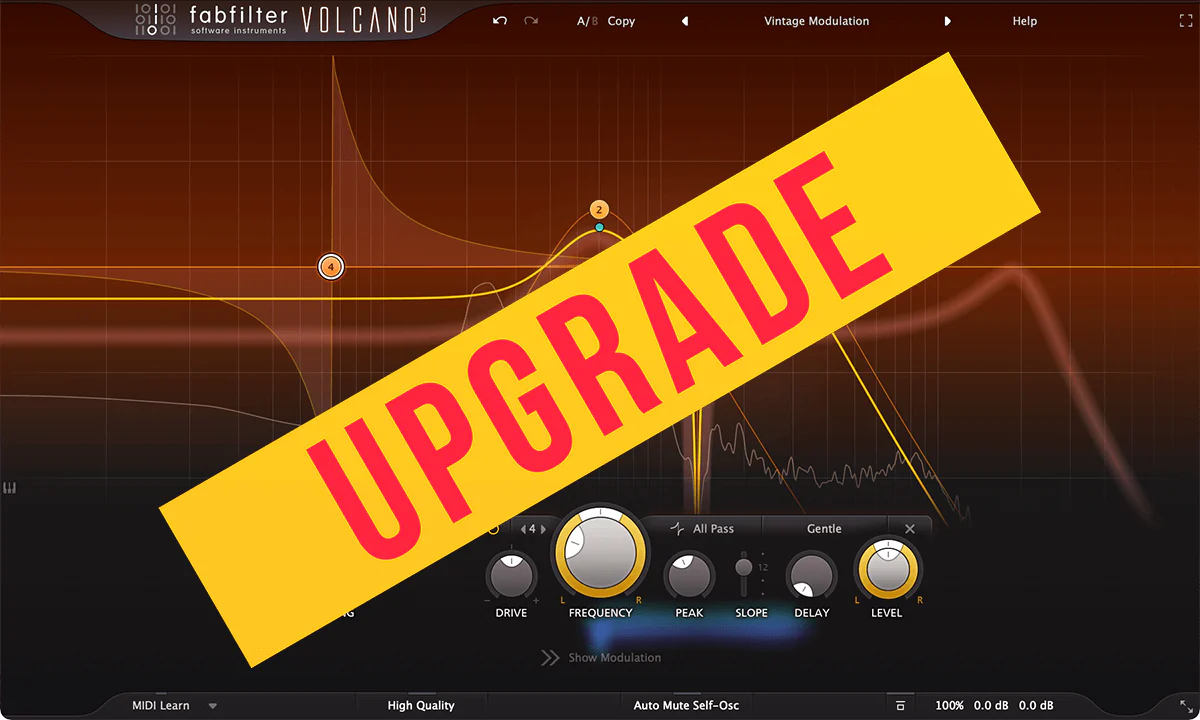 FabFilter Volcano 3 Upgrade from Volcano 2 or Volcano 1 업그레이드 상품