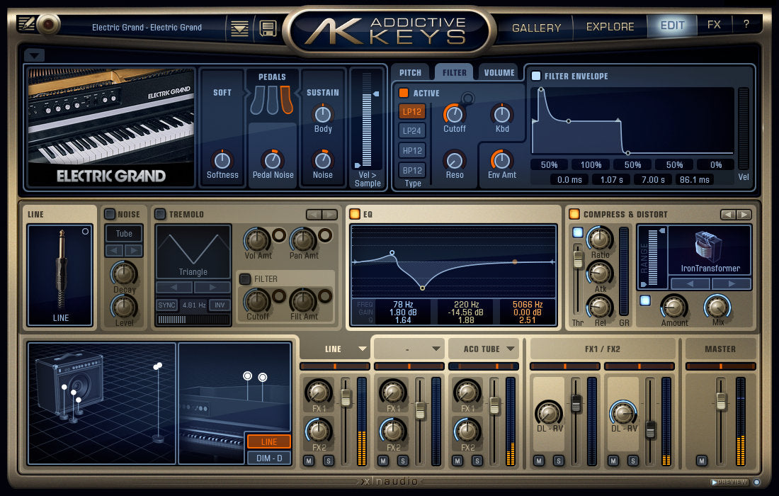 Addictive Keys - Electric Grand 야마하 CP-80 일렉트릭 그랜드 피아노
