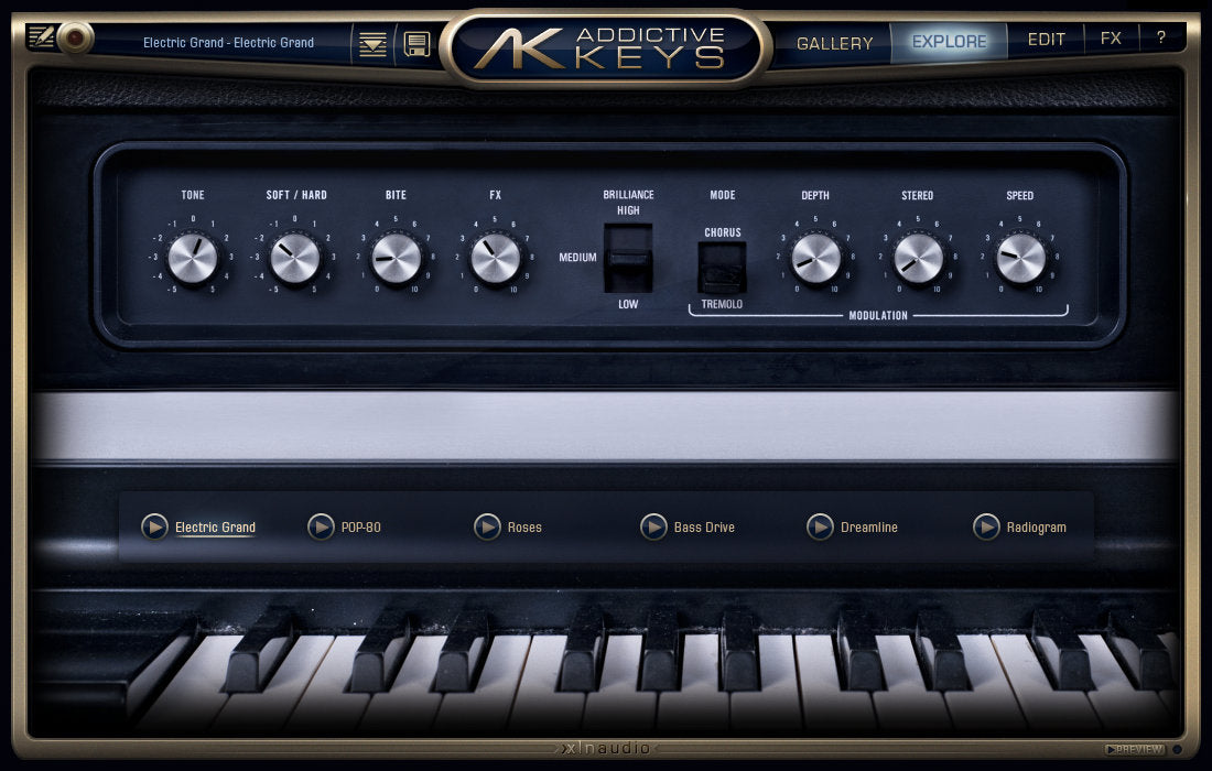 Addictive Keys - Electric Grand 야마하 CP-80 일렉트릭 그랜드 피아노