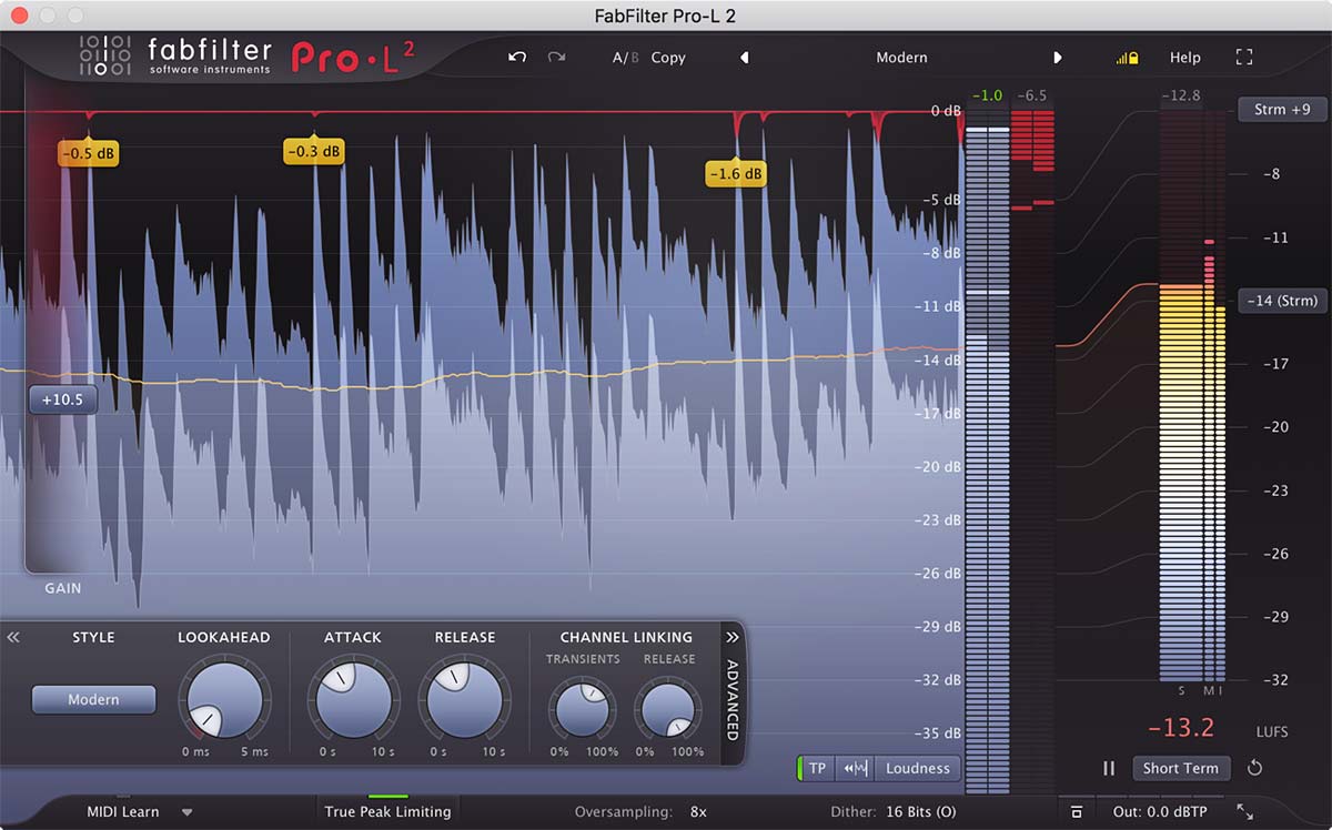 FabFilter Pro-L 2 리미터 플러그인