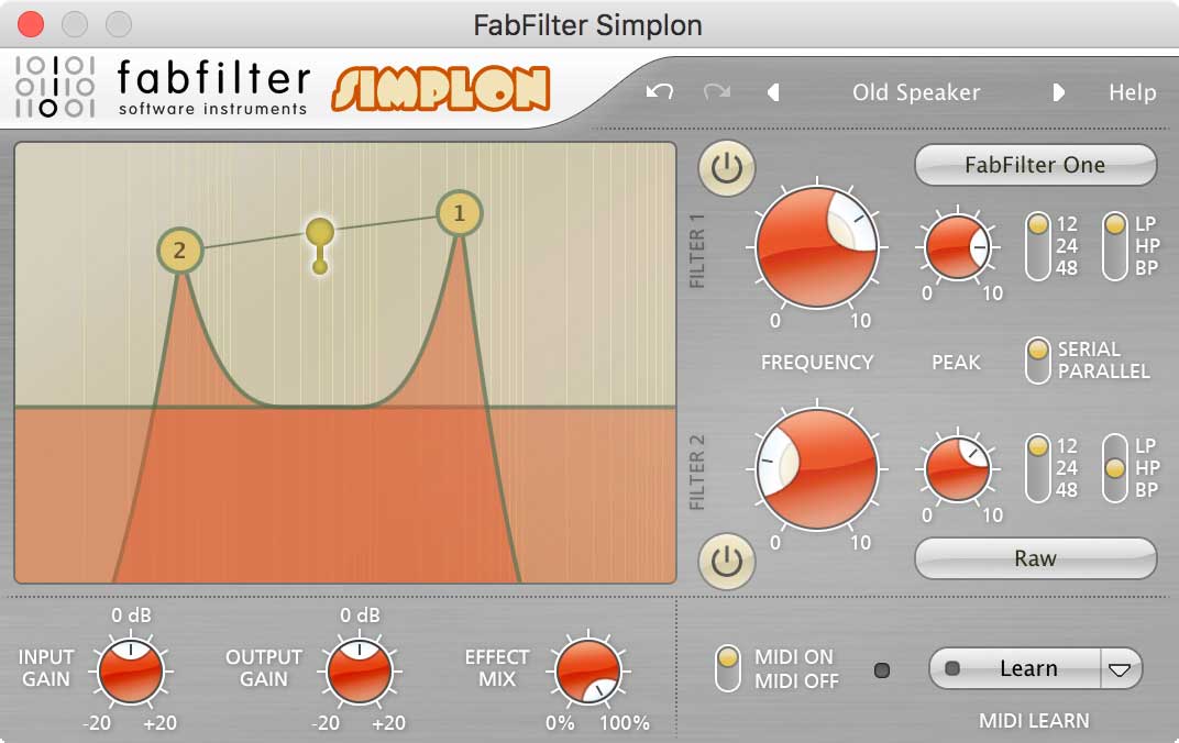 FabFilter Simplon 필터 플러그인