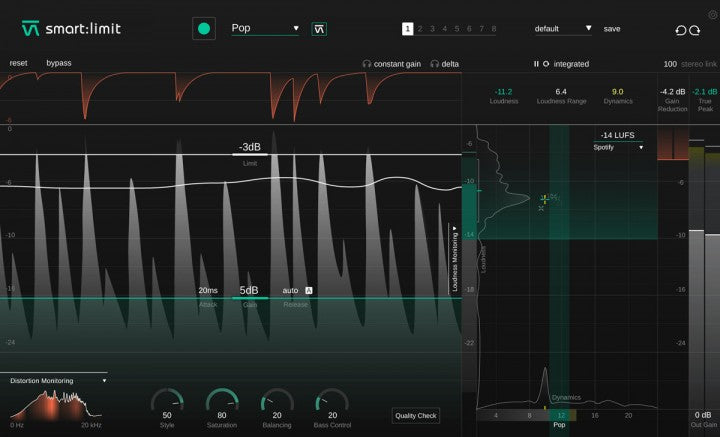 Sonible smart:limit 인공지능 리미터 플러그인