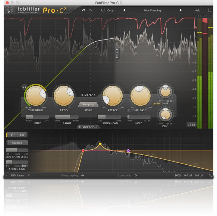 FabFilter Pro-C 2 컴프레서 플러그인