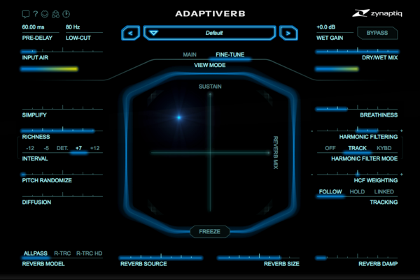 Zynaptiq ADAPTIVERB 리버브 플러그인