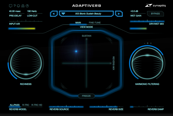 Zynaptiq ADAPTIVERB 리버브 플러그인