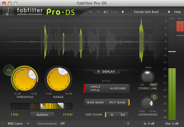 FabFilter Pro-DS 인공지능 디에서