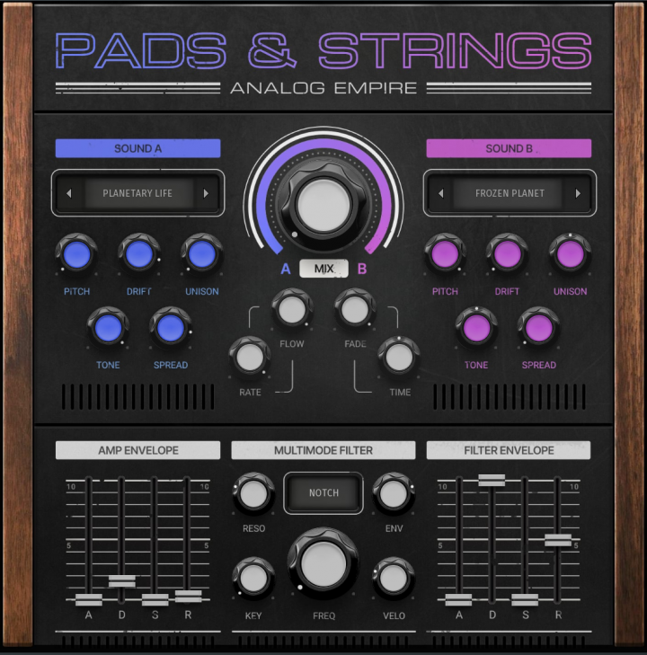 Melda Production Analog Empire: Pads and Strings 아날로그 신스 사운드 (~1월 4일까지)