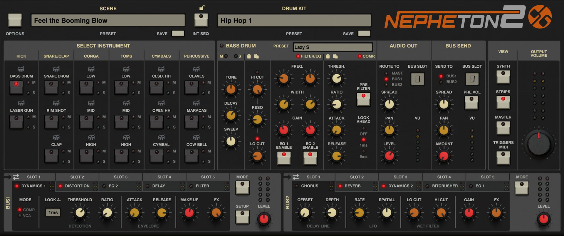 D16 Nepheton 2 드럼신스 TR-808 복각 드럼 신스 (~12월 31일까지)