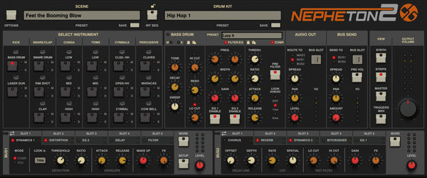 D16 Nepheton 2 드럼신스 TR-808 복각 드럼 신스