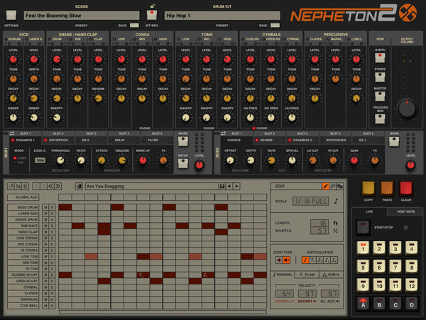 D16 Nepheton 2 드럼신스 TR-808 복각 드럼 신스