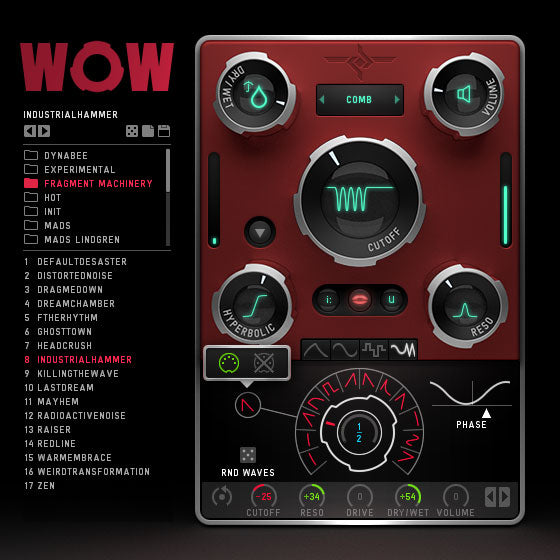 Sugar Bytes WOW 2 필터박스 플러그인