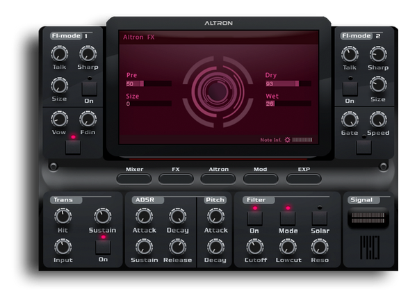 Beyron Audio Altron 1000가지 프리셋 가상악기