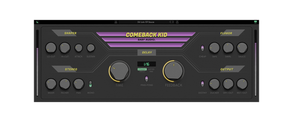 Baby Audio Comeback Kid 딜레이 플러그인