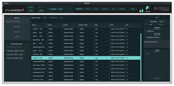 Waldorf Blofeld Plugin Synthesizer 가상악기