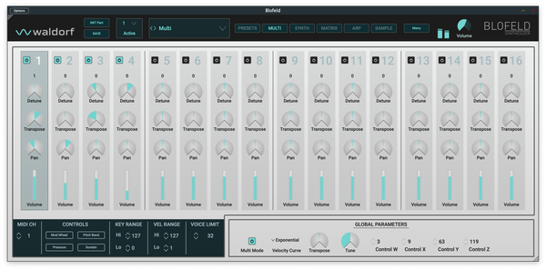 Waldorf Blofeld Plugin Synthesizer 가상악기