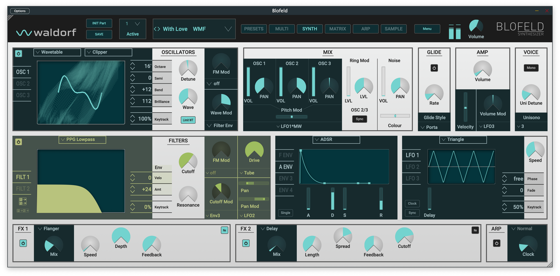 Waldorf Blofeld Plugin Synthesizer 가상악기 (~1월 3일까지)