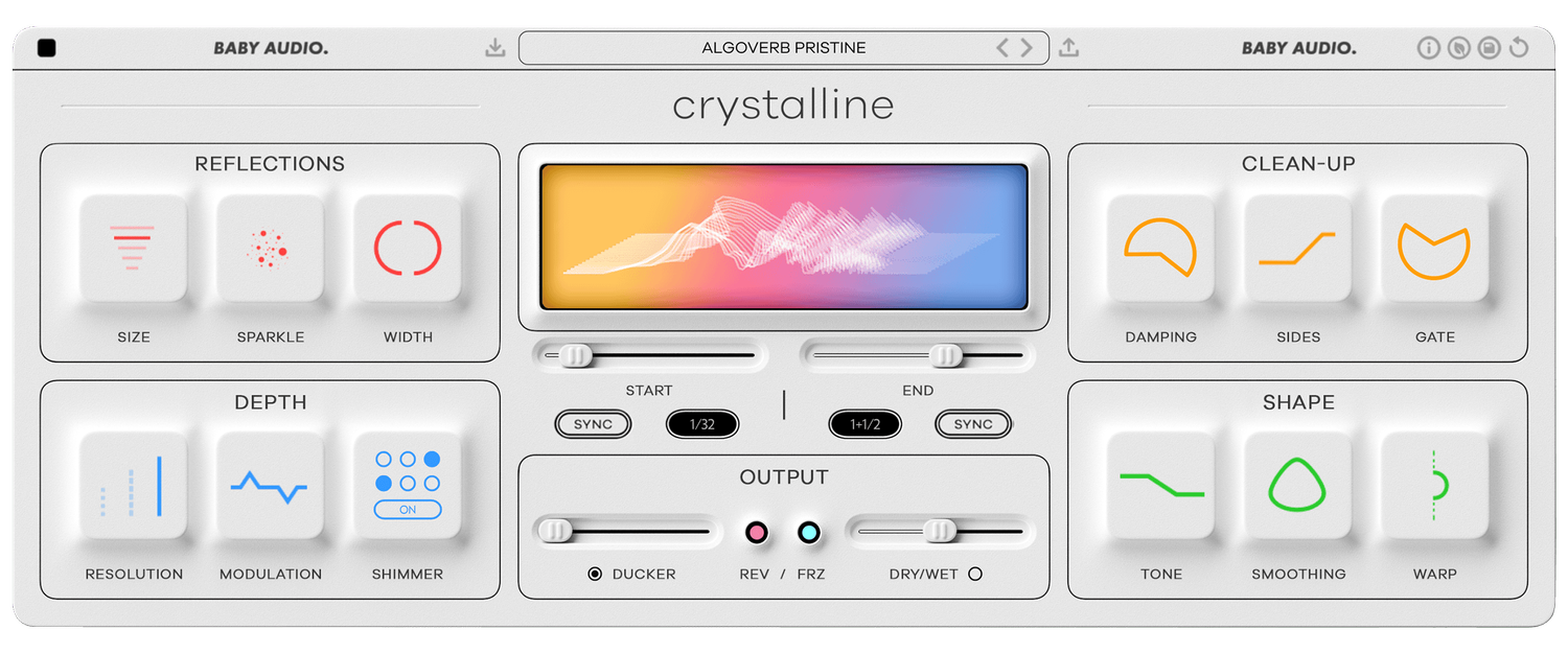 Baby Audio Crystalline 알고리즘 리버브