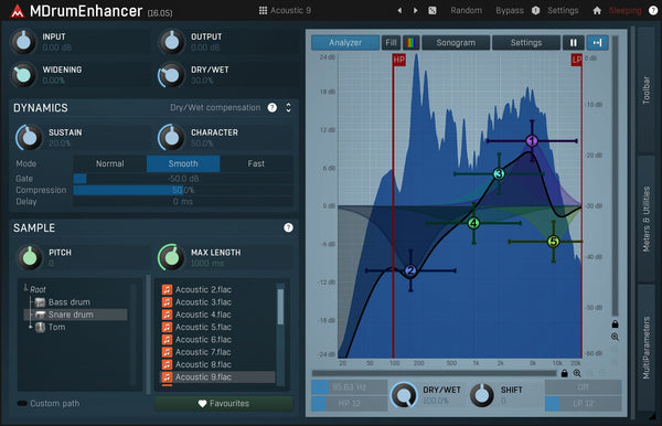 Melda MDrumEnhancer 드럼 사운드 강화 플러그인