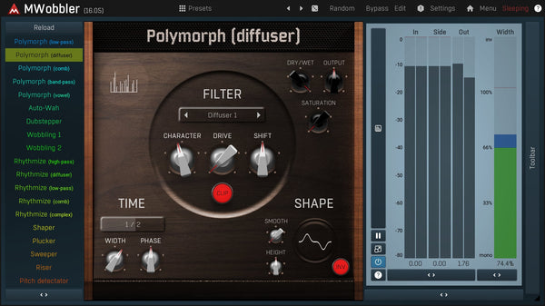 Melda MWobbler 꿈틀거리는 베이스 사운드 메이킹