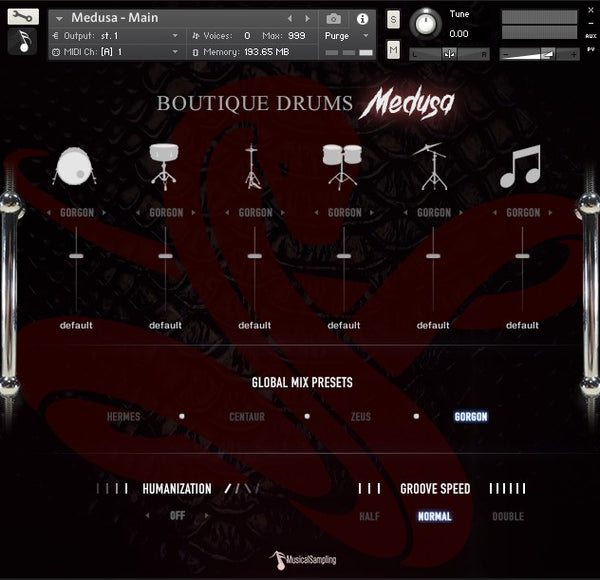 Boutique Drums Medusa 영화, 게임, TV 작곡가 드럼 라이브러리