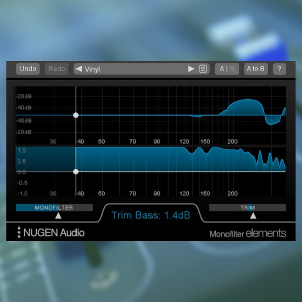NUGEN Monofilter Elements 단단하 베이스 사운드 만들기