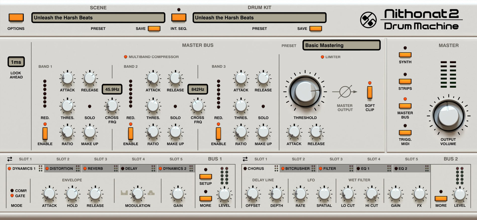 D16 Nithonat 2 드럼 신스 롤랜드 TR-606 복각