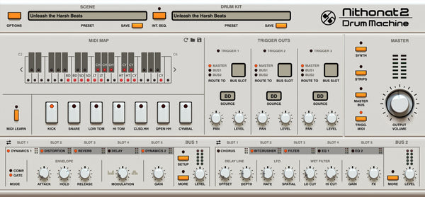 D16 Nithonat 2 드럼 신스 롤랜드 TR-606 복각