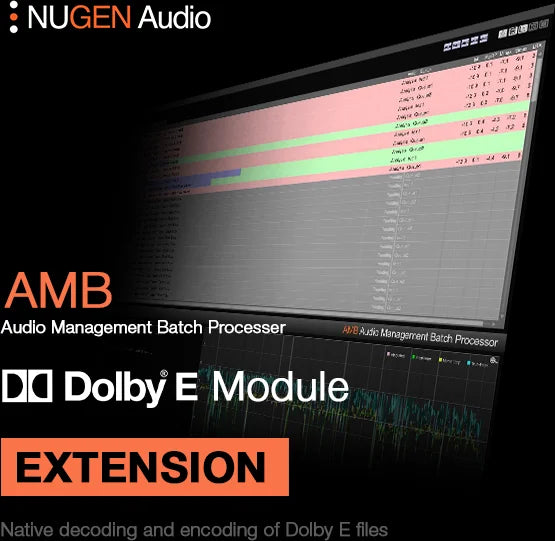 NUGEN AMB Dolby E Module 돌비 E 모듈