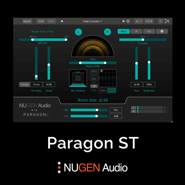NUGEN Paragon ST 스테레오 리버브