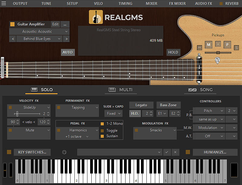 MusicLab RealGMS 신제품  Godin 기타 사운드