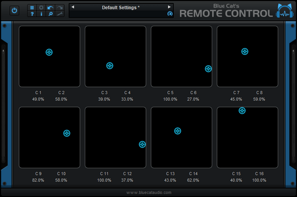Blue Cat Remote Control 버추얼 컨트롤 서페이스