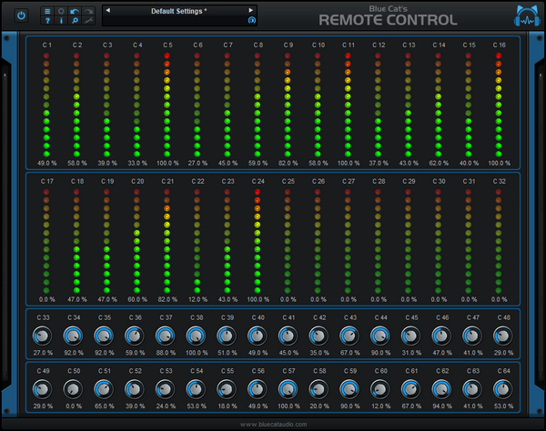 Blue Cat Remote Control 버추얼 컨트롤 서페이스