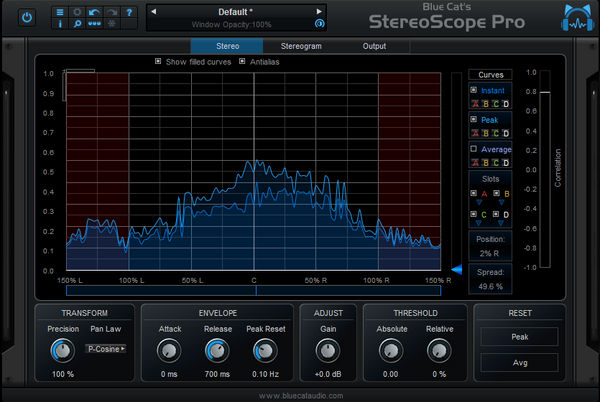 Blue Cat StereoScope Pro 스테레오 이미지 아날라이저