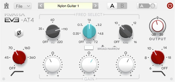 Kuassa EVE-AT4 니브 스타일 이퀄라이저