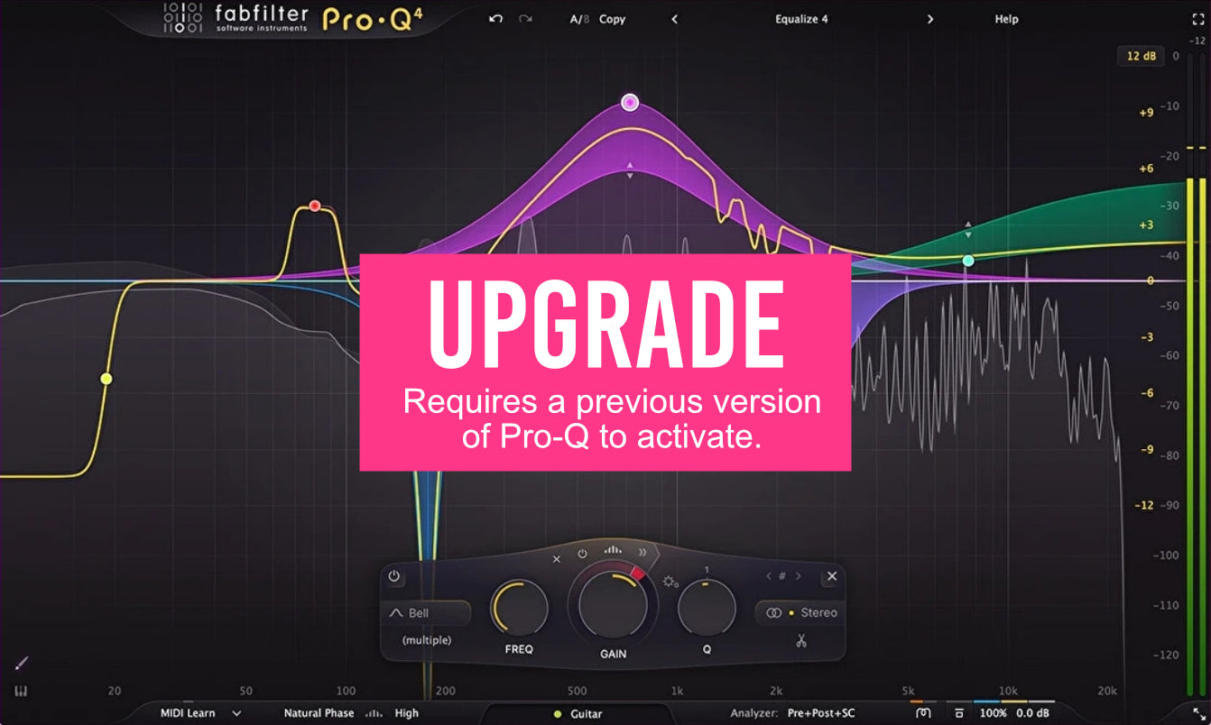 FabFilter Pro-Q 4 Upgrade from Pro-Q 1, Pro-Q 2, or Pro-Q 3 업그레이드 상품