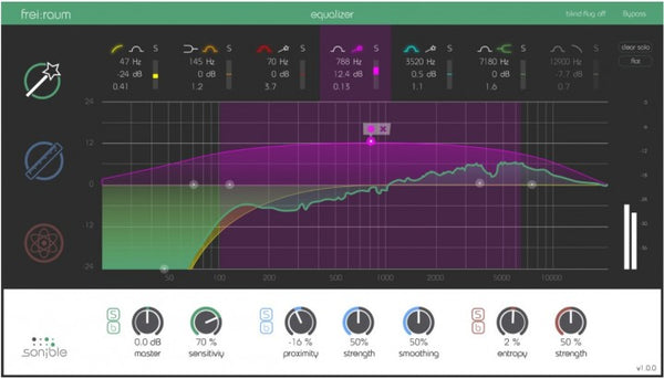 Sonible frei:raum 다목적 이퀄라이저 플러그인
