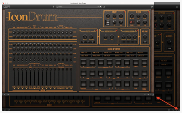 GForce IconDrum 전설의 Linn drum 복각 드럼 머쉰
