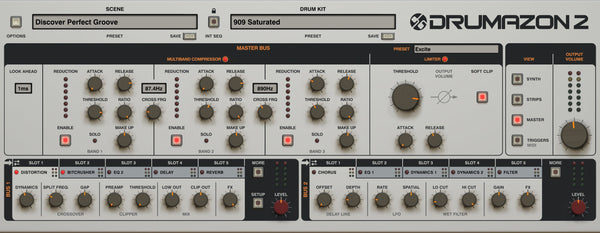 D16 Drumazon 2 롤랜드 909 스타일 드럼 신디사이저