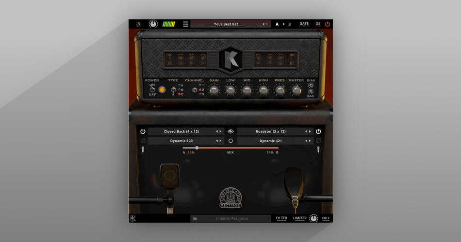 Kuassa Amplifikation Rectifor 기타 앰프 시뮬레이션